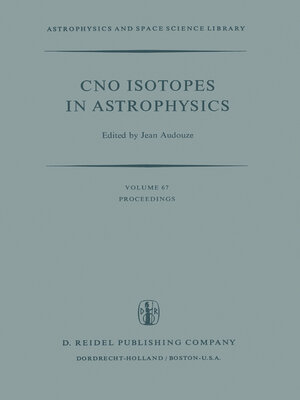 cover image of CNO Isotopes in Astrophysics